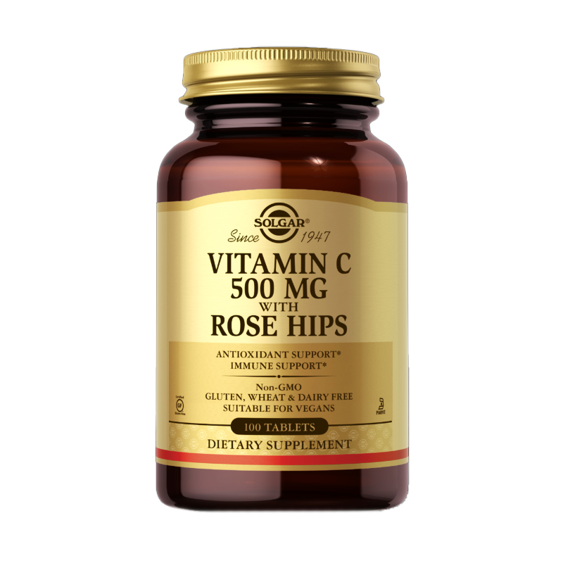 Вітамін C Solgar Vitamin C with Rose Hips з шипшиною 500 мг, 250 таблеток